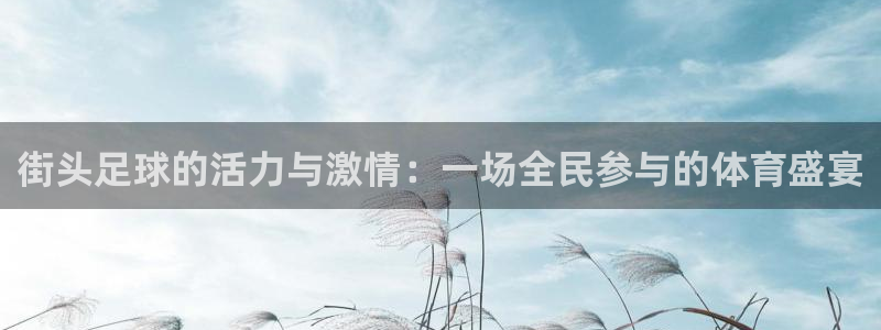 米兰体育最新：街头足球的活力与激情：一场全民参与的体育盛宴